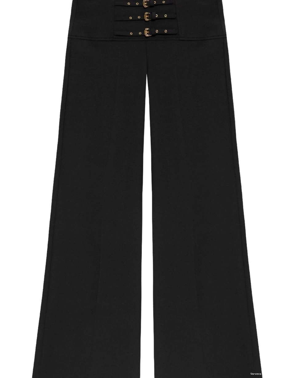 Affordable Jeans Couture trousers Women decorative buckle Versace 0718